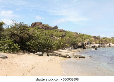 A Beach In Virgin Gorda Near Spanish Town In The British Virgin Islands