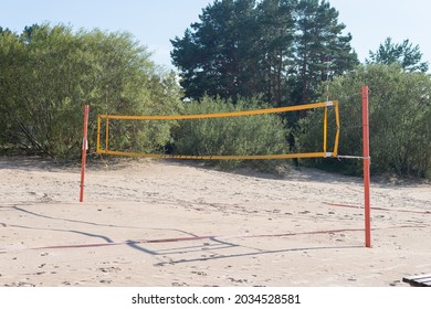 Beach Volleyball Court, Outdoor Summer Time