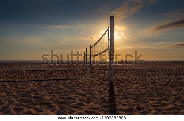 beach volleyball courts