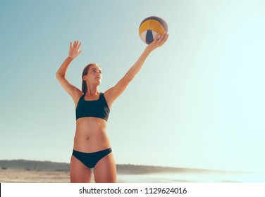 
Beach Volleyball On Sunset