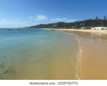 Beach walk. Shoreline Moreton island. - Powered by Shutterstock