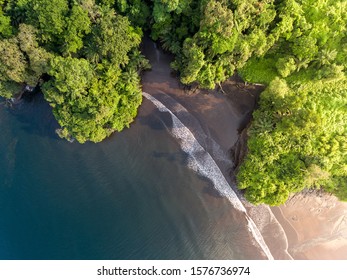 Beach, Waterfall And Jungle In Equatorial Guinea