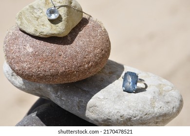 Beach Wedding Ocean Rocks Diamond Aquamarine Jewelry Beautiful Sunshine Lights Water