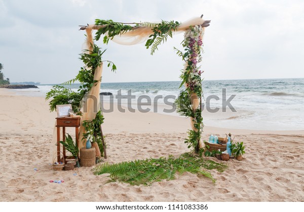 Beach Wedding Venue Wedding On Beach Stock Photo Edit Now
