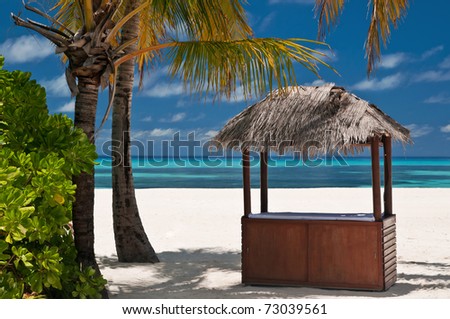 Beachbar on a tropical island