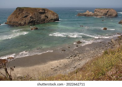 Beaches Along The Northern California Coastline.