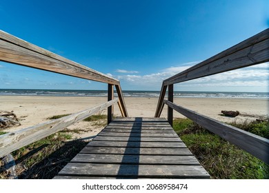 Beaches On The Gulf Of Mexico On The Coast Of Texas South Of Houston