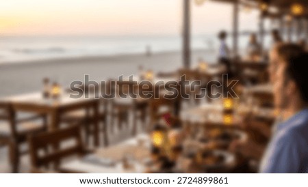 Beachfront Dining at Sunset Romantic Atmosphere with Ocean View, and Coastal Restaurant.