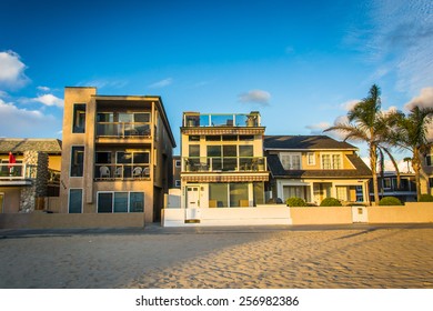 Beachfront Homes In Newport Beach, California.