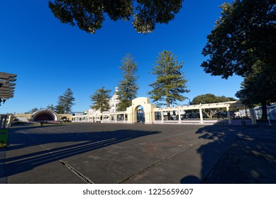 Beachfront Park In The Town Of Napier, NZ