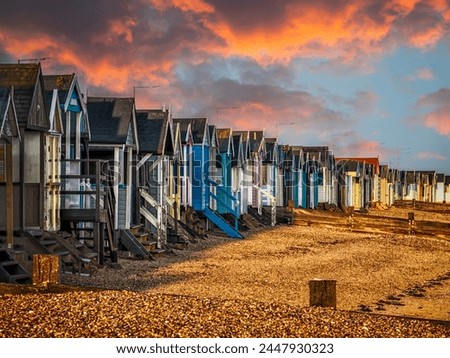 Beachhouses at Southend-on-Sea, England, United Kingdom