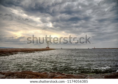 Similar – Image, Stock Photo Mill beacon in Swinemünde