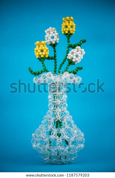 Beads Vase Beads Flower Stock Photo Edit Now 1187579203