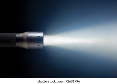 beam of defuse light in the fog