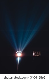 Beam Of Light From A Movie Projector.