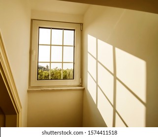 A beam of sunlight into the room