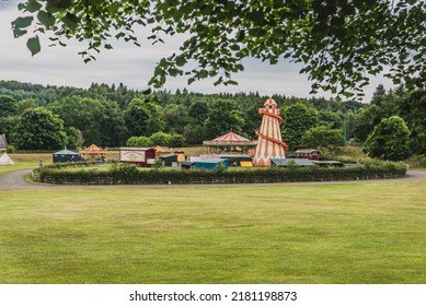 Beamish, County Durham, UK. 7.12.2022; Vintage Fairground At Beamish Museum