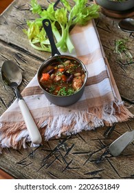 
Bean Soup With Celery. A Great Idea For A Healthy Dinner. Quick Meal.