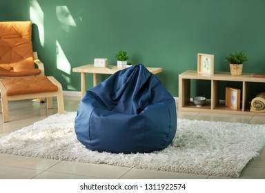 Beanbag Chair In Interior Of Room