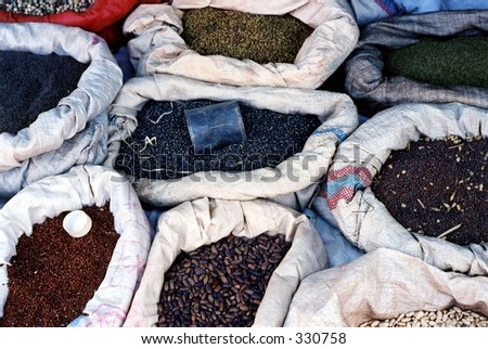 Beans for sale, Burma