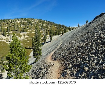 Bear Canyon Trail Across Rocky Hill To Mount San Antonio (Baldy), California, October 2018