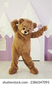 bear costume for celebrating holidays, entertainment for children and adults