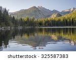 Bear Lake at sunrise. Rocky Mountain National Park, Colorado, United States.