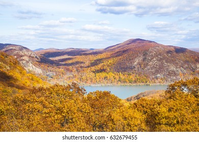 Bear Mountains In Autumn. Rockland County, New York,