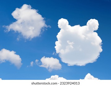 A Bear Shaped Cloud in The Sky - Powered by Shutterstock