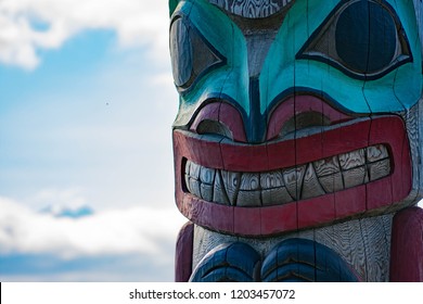 Bear Totem In Haines Alaska