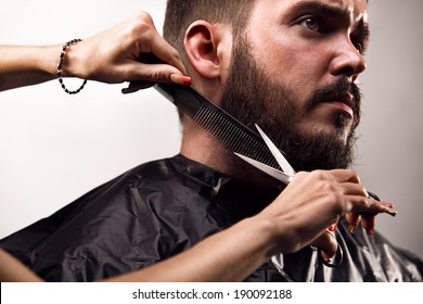 Beard Trimming Studio Shoot