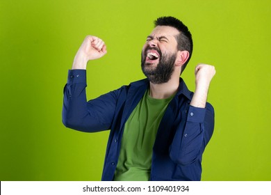 Bearded Guy Really Happy