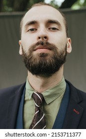 Bearded Man In A Classic Suite