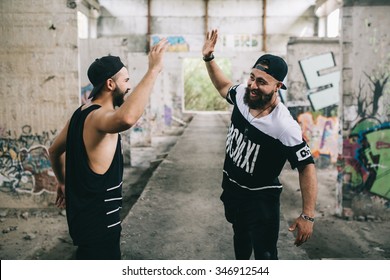 Bearded Man Handshake For Friendship And Respect 