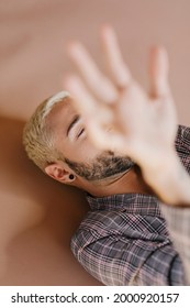 Bearded Man Posing In A Studio