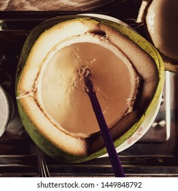 Beat the tropical or summer heat with fresh coconut drink