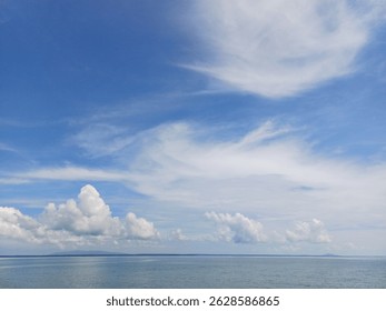beatiful sky and cloud on the beach