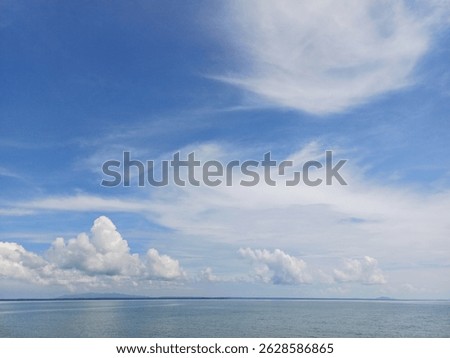 beatiful sky and cloud on the beach