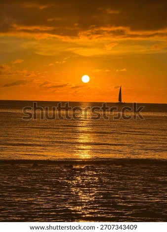 Beatiful sunset at the beach