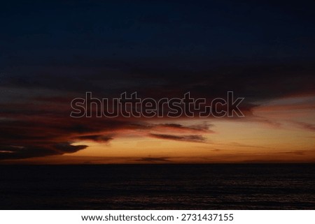 Beatiful sunset by the beach 