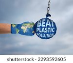 #BeatPlasticPollution, World Environment day concept 2023. World fight against plastic pollution.