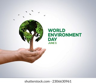 #BeatPlasticPollution, World Environment day concept 2023 background.  - Shutterstock ID 2306630961