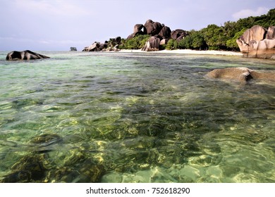 Beauiful beach in Seychelles