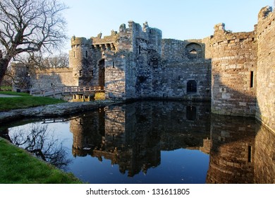 Beaumaris Castle And Beach Isle Of Anglesey North Wales UK