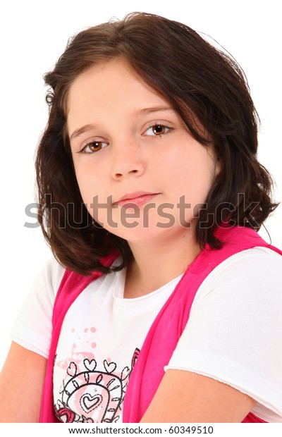 Beautiful 12 Year Old American Girl Stock Photo Edit Now