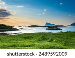 Beautiful Sommarøy, 300 km above the Arctic circle and a short drive from Tromsø, Norway, offers camping, hiking, swimming, kayaking, and other outdoor activities during the midnight sun