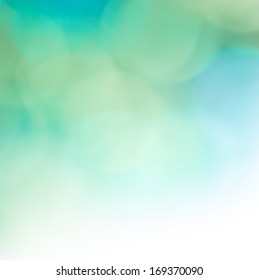 Beautiful Abstract Background In Blue And Green