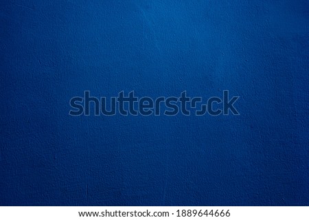 Beautiful Abstract Grunge Decorative Navy Blue Dark Stucco Wall Background. Space For Text