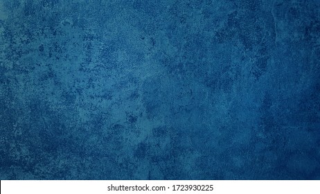 beautiful abstract grungy blue stucco wall background in cold mood  pantone the year color concept background and space for text 