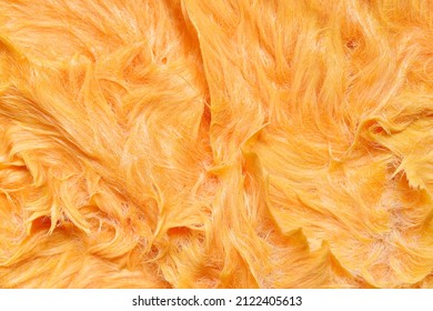 Beautiful Abstract Yellow Orange Fur Texture Background